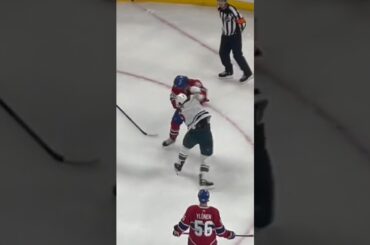 Michael Pezzetta vs Jon Merrill Fight🥊💥 | Montreal Canadiens vs Minnesota Wild