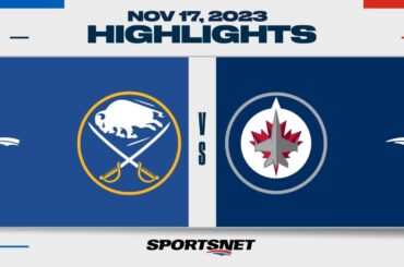 NHL Highlights | Sabres vs. Jets - November 17, 2023