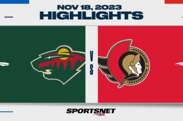 NHL Highlights | Wild vs. Senators - November 18, 2023 - Global Series Sweden