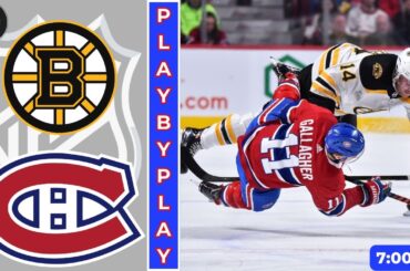 NHL GAME PLAY BY PLAY:  CANADIENS vs BRUINS