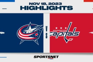 NHL Highlights | Blue Jackets vs. Capitals - November 18, 2023