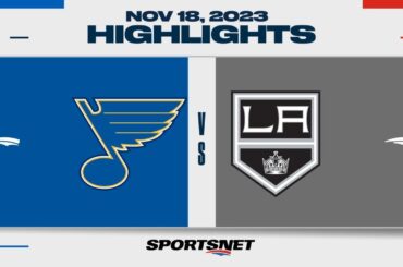 NHL Highlights | Blue vs. Kings - November 18, 2023