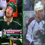 Colorado Avalanche forward Paul Stastny cup checks Wild forward Cody McCormick