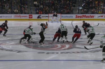 Official Furman South Injured After Dropping The Puck