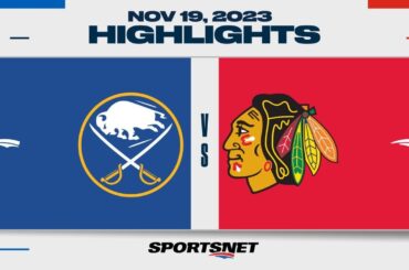 NHL Highlights | Sabres vs. Blackhawks - November 19, 2023