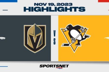 NHL Highlights | Golden Knights vs. Penguins - November 19, 2023