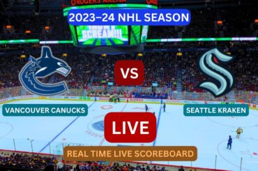 Vancouver Canucks vs Seattle Kraken LIVE Score UPDATE Today Hockey 2023 NHL Season Match Nov 18 2023