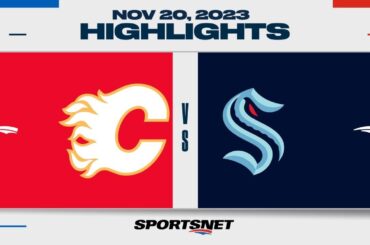 NHL Highlights | Flames vs. Kraken - November 20, 2023