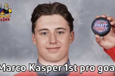 Marco Kasper 1st pro goal (Detroit Red Wings Prospect)