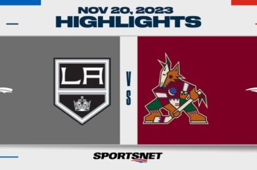 NHL Highlights | Kings vs. Coyotes - November 20, 2023