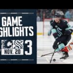 Calgary Flames vs. Seattle Kraken | 11/20 Game Highlights