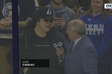Gene Simmons has glass seats for Columbus Blue Jackets vs. Carolina Hurricanes