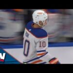 Oilers' Derek Ryan Guides Puck Past Jonas Johansson For BIZARRE Short-Handed Goal