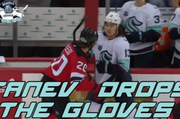 SEATTLE KRAKEN - BRANDON TANEV DROPS THE GLOVES (10-19-21)