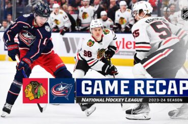 Blackhawks @ Blue Jackets 11/22 | NHL Highlights 2023