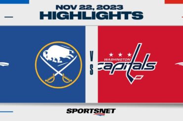 NHL Highlights | Sabres vs. Capitals - November 22, 2023