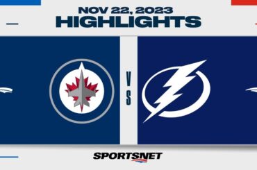 NHL Highlights | Jets vs. Lightning - November 22, 2023