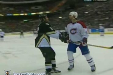 Sheldon Souray vs Ryan Malone Mar 26, 2006