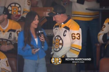 Wholesome Moment: Boston Bruins Score While Brad Marchand's Dad Is On The Mic