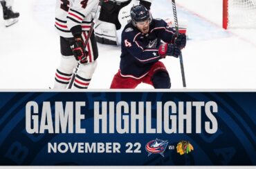 Zach Werenski breaks a FRANCHISE RECORD in 7-3 victory over Chicago | Game Highlights (11/22/23)