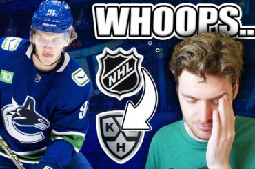 Vancouver Canucks Lose Vitali Kravtsov To The KHL...