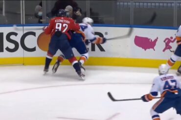 Evgeny Kuznetsov Hit On Jean-Gabriel Pageau