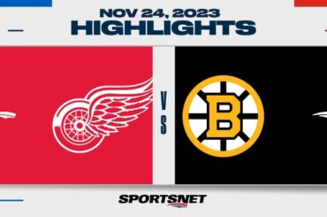 NHL Highlights | Red Wings vs. Bruins - November 24, 2023