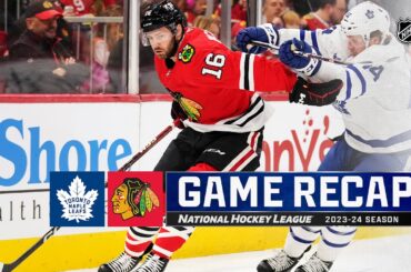 Maple Leafs @ Blackhawks 11/24 | NHL Highlights 2023