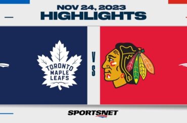 NHL Highlights | Maple Leafs vs. Blackhawks - November 24, 2023