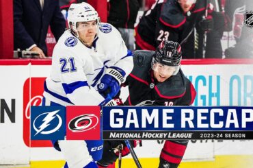 Lightning @ Hurricanes 11/24 | NHL Highlights 2023