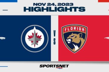 NHL Highlights | Jets vs. Panthers - November 24, 2023