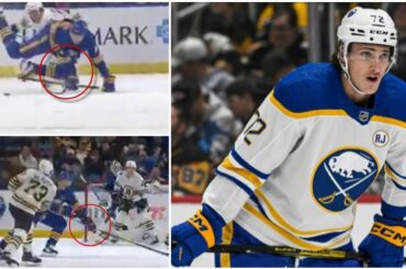 [Watch] Tage Thompson Injury Video | NHL | Buffalo Sabres V Boston Bruins | Thompson Wrist & Leg Hit