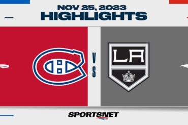 NHL Highlights | Canadiens vs. Kings - November 25, 2023