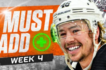 7 Must Add Players | Week 4 | Fantasy Hockey 2023 | Cherry Pickin'