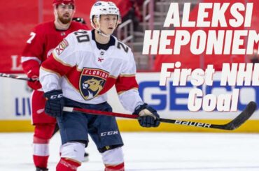 Aleksi Heponiemi #20 (Florida Panthers) first NHL goal Jan 30, 2021