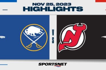 NHL Highlights | Sabres vs. Devils - November 25, 2023