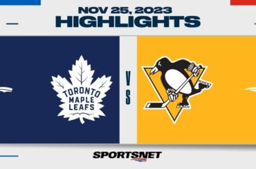 NHL Highlights | Maple Leafs vs. Penguins - November 25, 2023