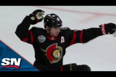 Tim Stuetzle Shows Off His Hand-Eye And Bats In The Walk-Off Goal To Lift The Senators In Sweden