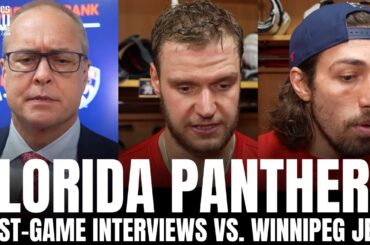 Paul Maurice, Sasha Barkov & Ryan Lomberg React to Florida Panthers Loss vs. Winnipeg Jets