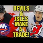 NJ Devils TRADE Tyce Thompson To The NY Islanders for Arnaud Durandeau!