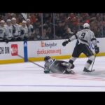 Adrian Kempe Hit Against Frank Vatrano