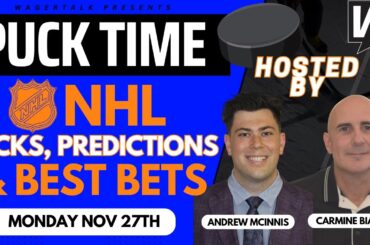 NHL Predictions, Picks & Odds | Sabres vs Rangers | Golden Knights vs Flames | PuckTime Nov 27