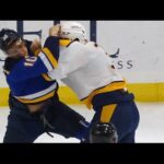 Jeremy Lauzon and Brayden Schenn Drop The Gloves