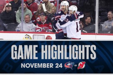 BOONE JENNER extends goal streak to three games in Blue Jackets 2-1 WIN | Game Highlights (11/24/23)