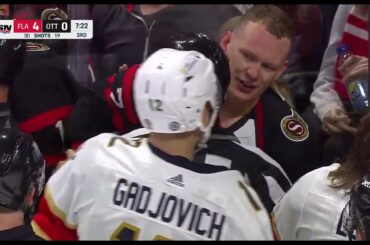 Dmitry Kulikov Goes After Brady Tkachuk Causing Chaos