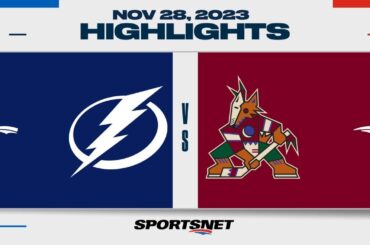 NHL Highlights | Lightning vs. Coyotes - November 28, 2023