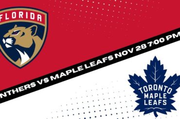 NHL Betting Action: Florida Panthers vs Toronto Maple Leafs - Expert Picks & Predictions 11/28