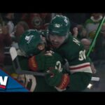 Wild's Matt Boldy Wires Home Wrister on Breakaway After Fantastic Feed From Jordan Brodin