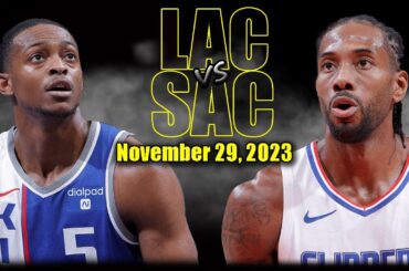 Los Angeles Clippers vs Sacramento Kings Full Game Highlights - Nov 29, 2023 | 2023-24 NBA Season