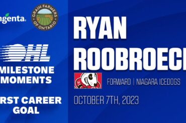 OHL Milestones | Ryan Roobroeck | First Career Goal